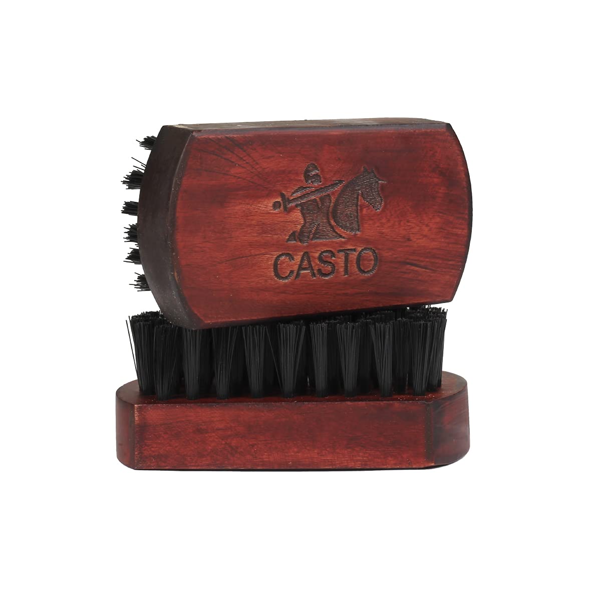 casto Nylon Beard Brush For Men With First Cut Bristles Made With Firm Bristles To Tame & Soften Hair(Square)