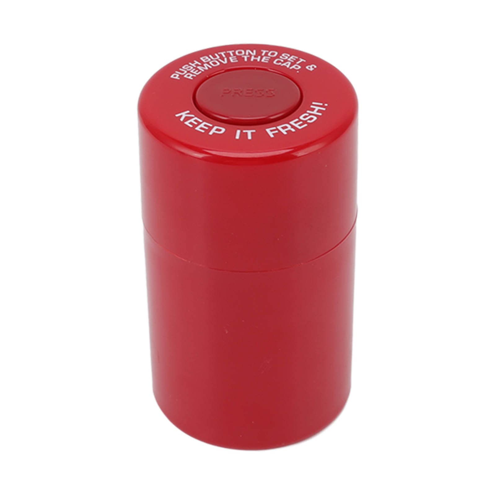 Herb Stash Jar Stash Box Moisture-Proof Odor-Proof Plastic for Travel (Red)