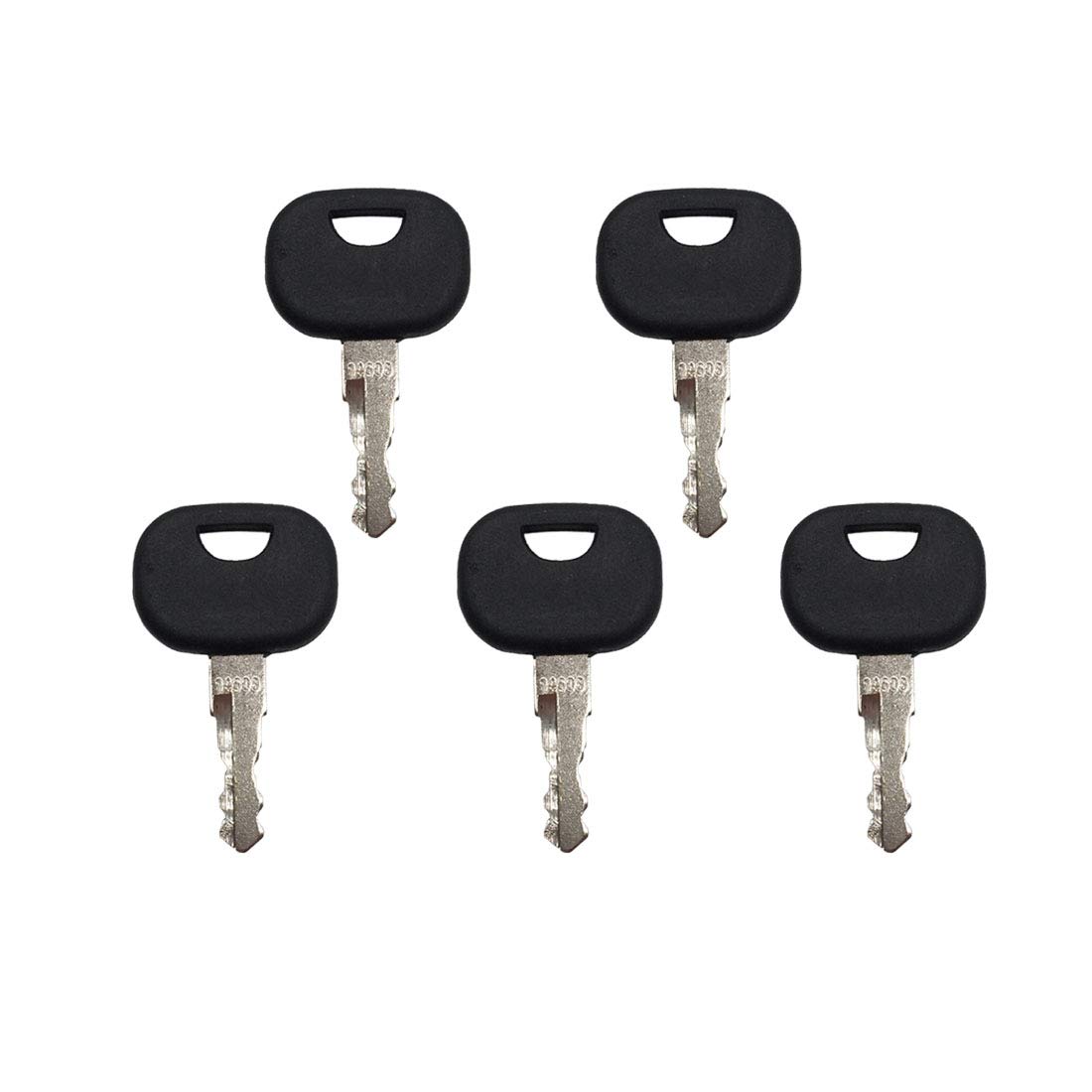 AIB2C5 Pcs 14603 Ignition Key Fits Various Ford New Holland JCB Terex Volvo Backhoe Models Skytrak Volvo Mini-excavators