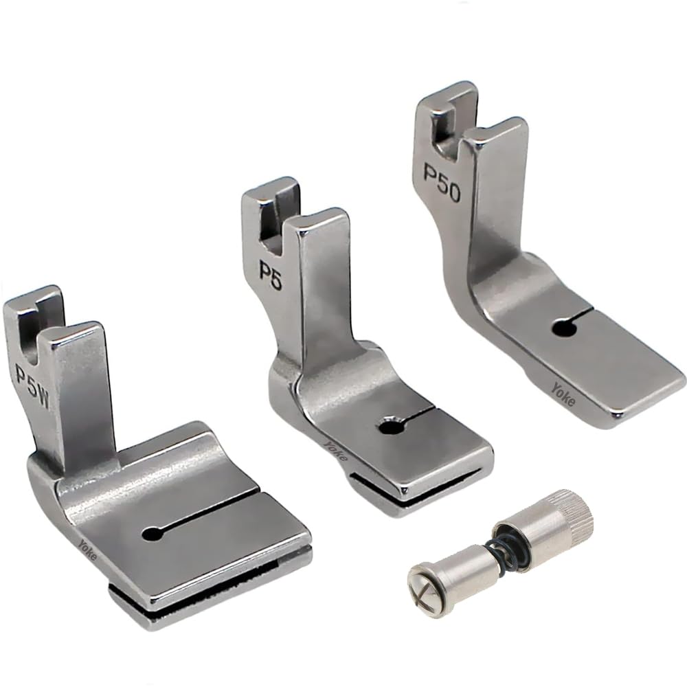 Juki 3pcs Gathering Pleated/Shirring Presser Foot #P5 P50 P5w with Foot Changer Scrow for Industrial Sewing Machine Juki Jack Brother