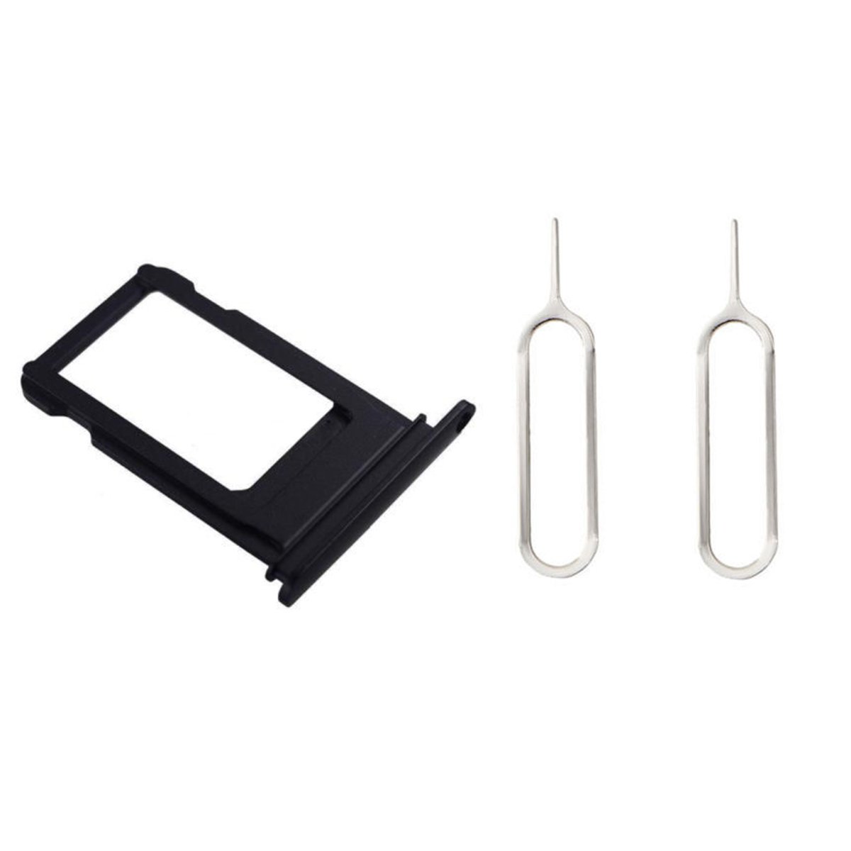 Sim Card Tray Holder Socket + 2 Eject Pins for iPhone 7 Plus Black