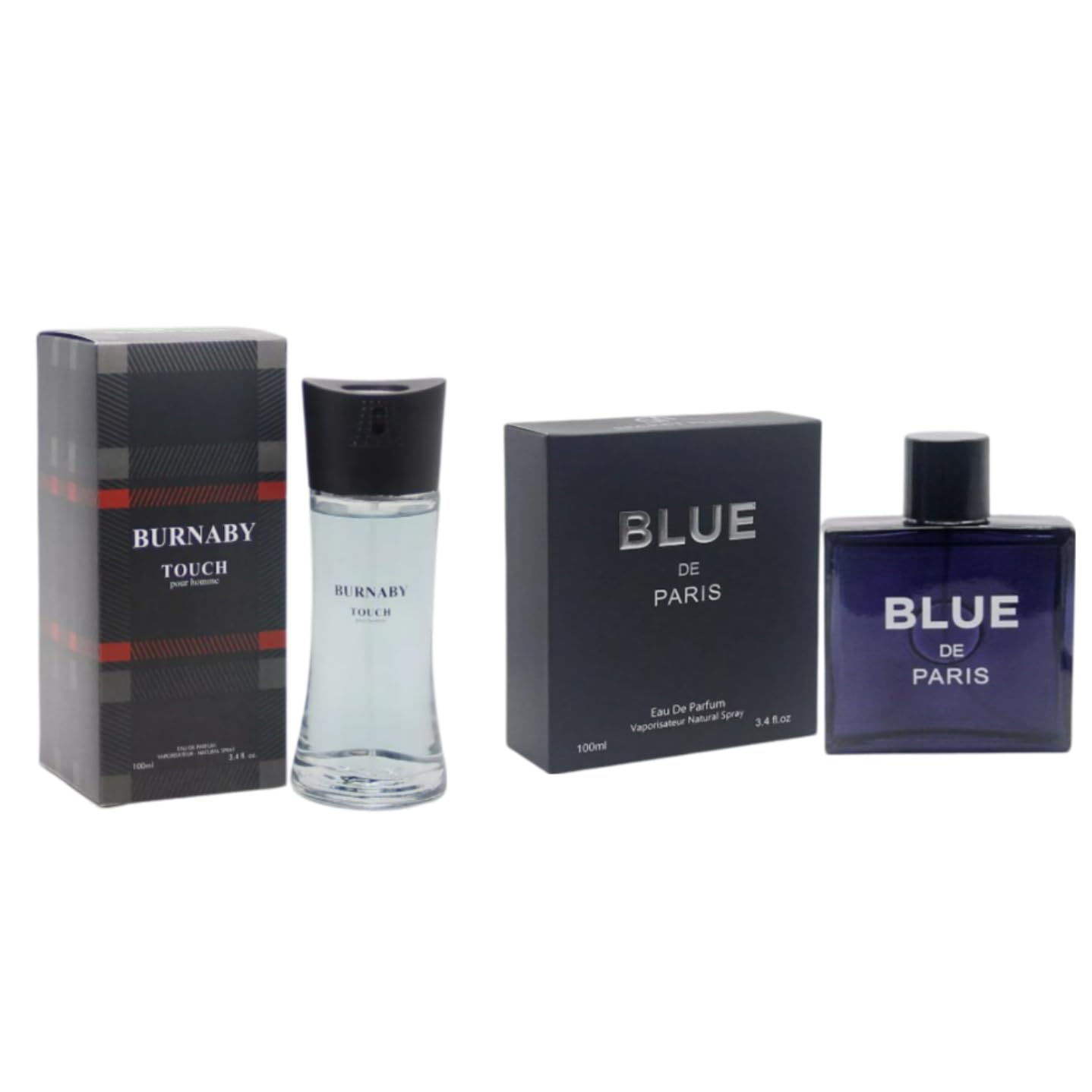 Blue de Paris & Burnaby Cologne for Men 3.4oz/100ml, eau de parfum, (Our Impression of Bleu for Men & Burbery Touch)