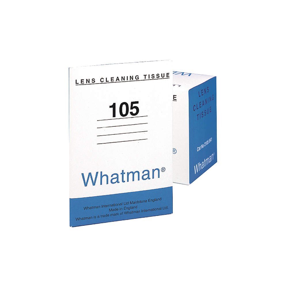 GE Healthcare Whatman 2105-841 Lens Cleaning Tissue, Grade 105 Sheets, 150mm Length x 100mm Width, Pack of 625