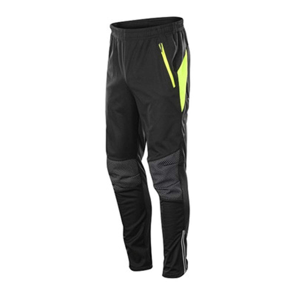 Capplue Mens Winter Running Cycling Pants Windproof Fleece Thermal for Outdoor Sports