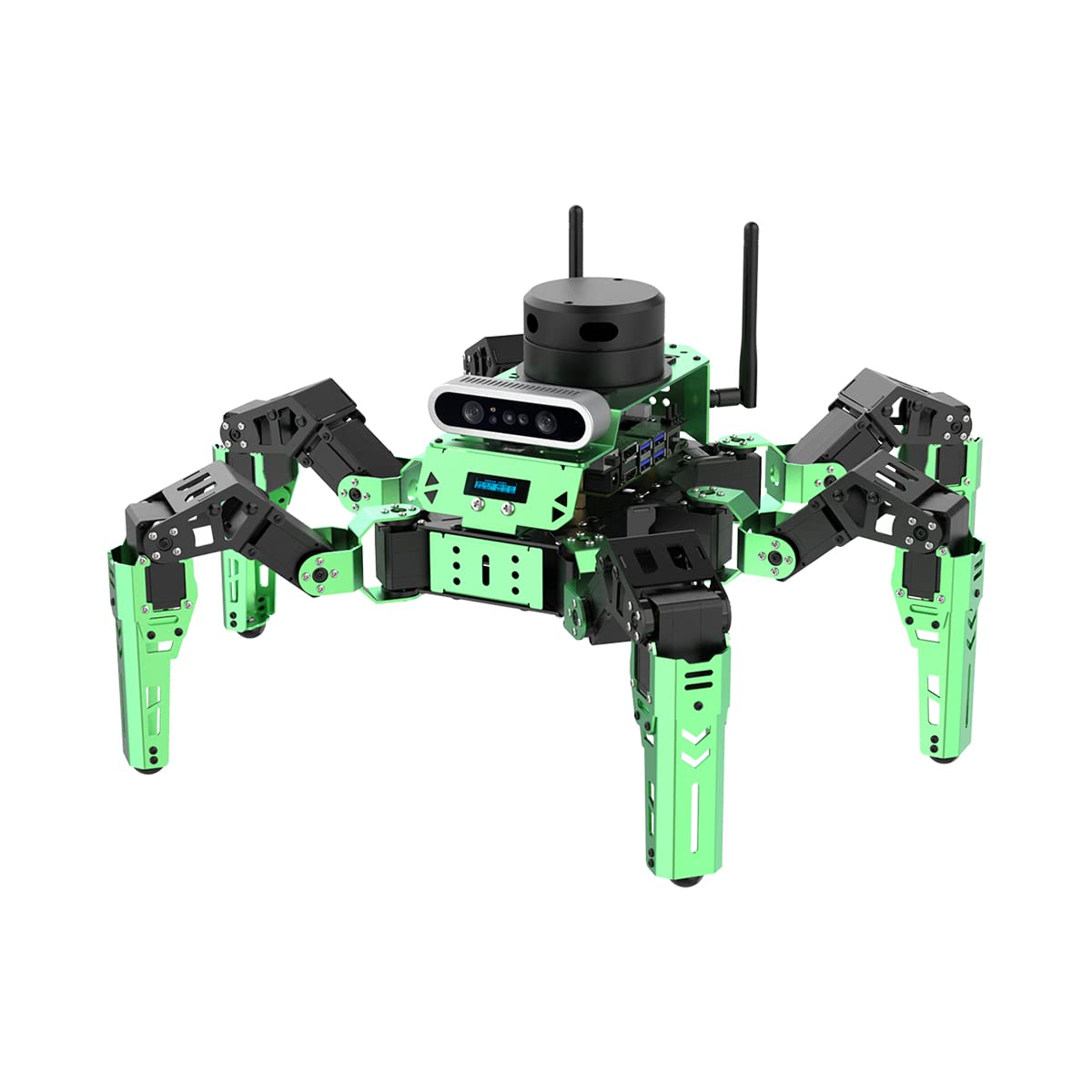 HIWONDER JetHexa Hexapod Robot Kit for Jetson Nano 3D Depth Camera, G4 Lidar and Lidar Mapping Navigation ROS AI Robot Kit (Advanced Kit)