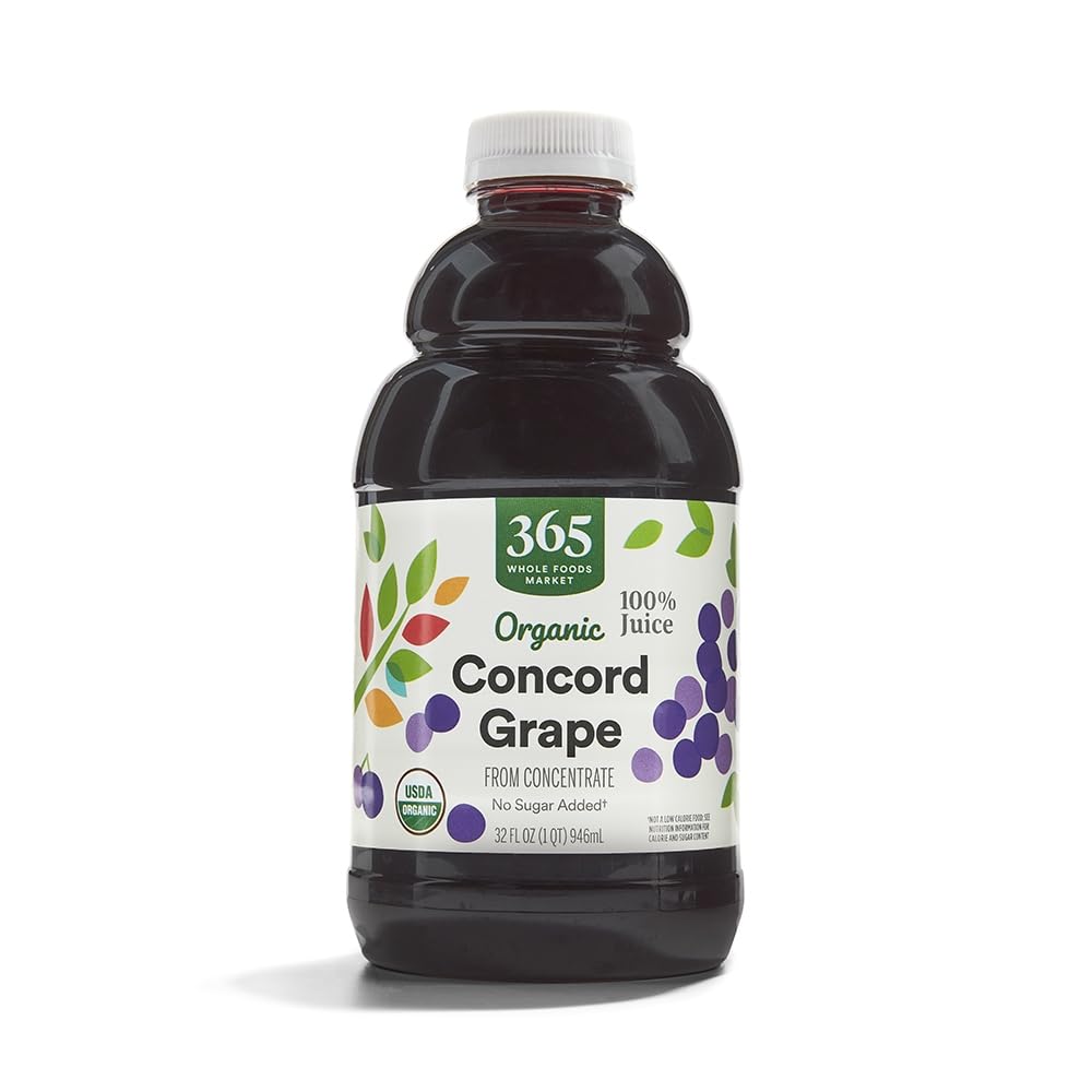 365 by Whole Foods Market, Organic 100% Concord Grape, 32 Fl Oz Bottle