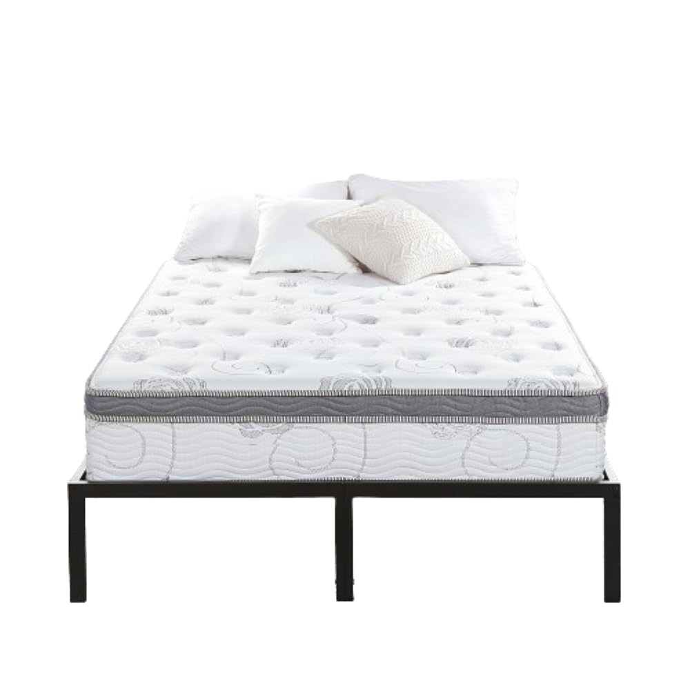 Olee Sleep Queen Mattress, 13 Inch Hybrid Mattress, Gel Infused Memory Foam, Pocket Spring for Support and Pressure Relief, CertiPUR-US Certified, Bed-in-a-Box, Firm, Queen Size