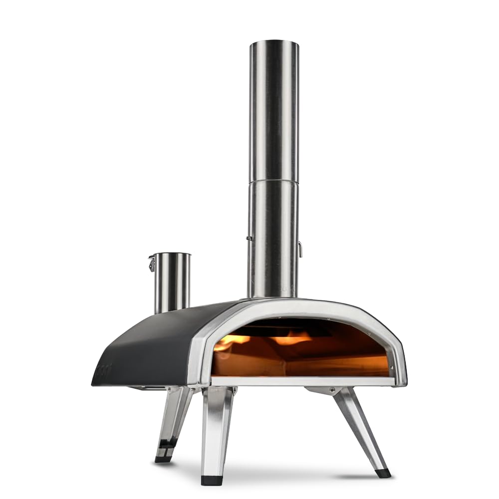 Ooni Fyra 12 Wood Fired Outdoor Pizza Oven – Portable Hard Wood Pellet Pizza Oven – Ideal for Any Outdoor Kitchen - Outdoor Cooking Pizza Maker - Backyard Pizza Ovens - Pizza Oven Countertop