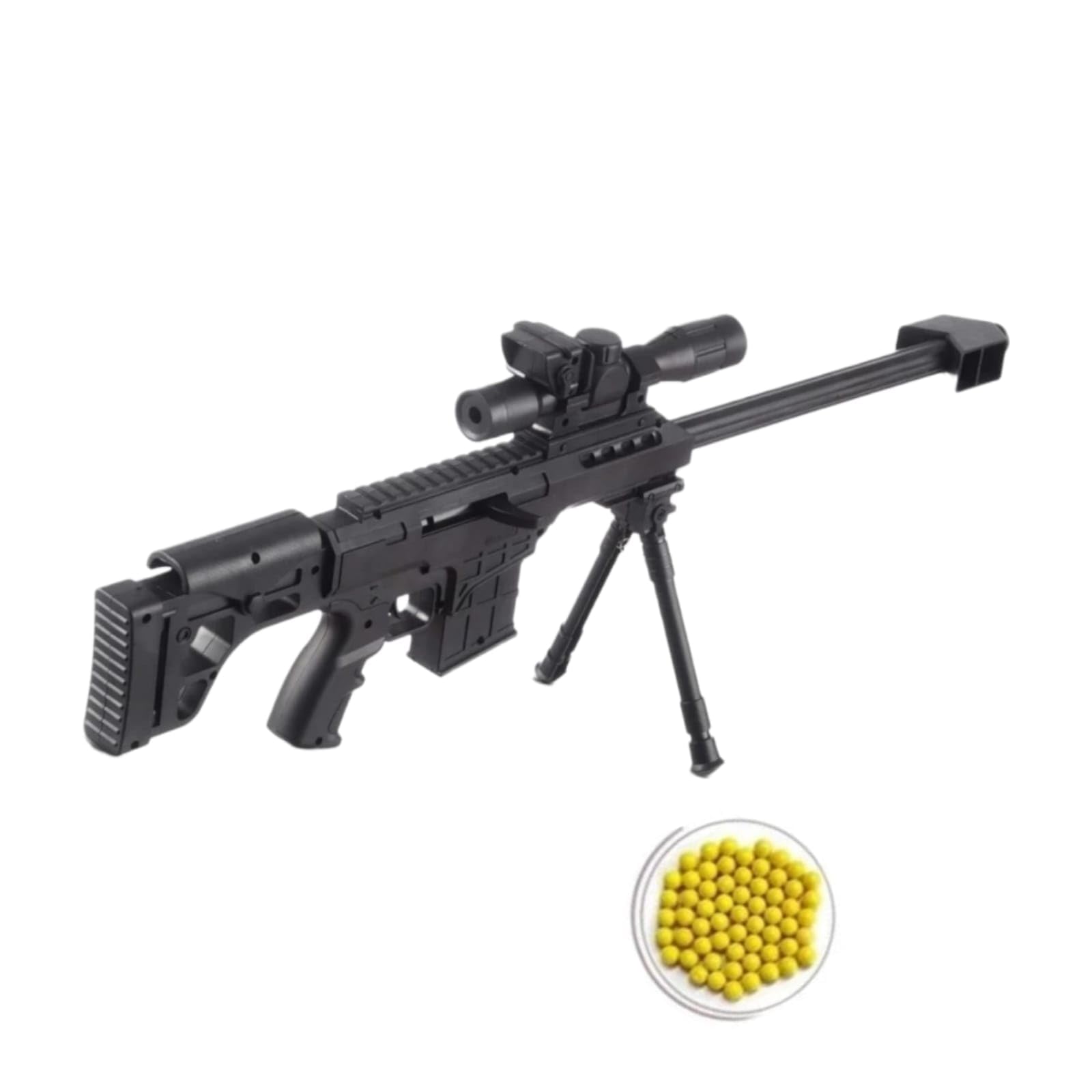 TILLU TIM TIM TOYS AF 26 INCH Long Toy Gun Pubg Style Snipper with BB Bullets Stand Shooting Gun for Boys