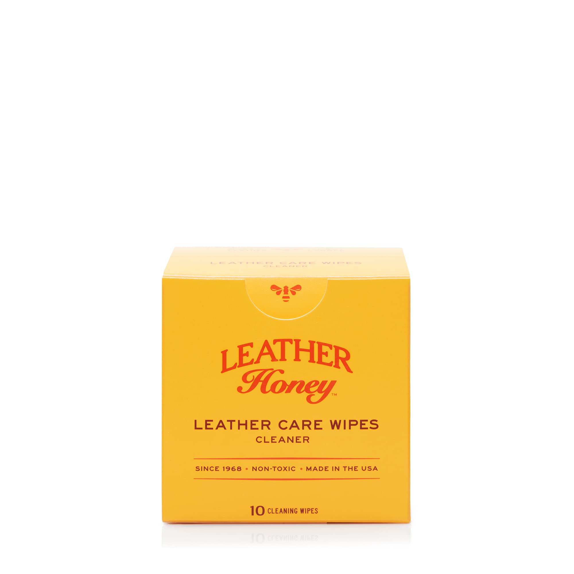 Leather Honey Leather Cleaner Wipes - Clean Leather On-The-Go - The Best Leather Cleaner for Vinyl and Leather Apparel, Furniture, Auto Interior, Shoes and Accessories - 10 Ready-to-Use Wipes