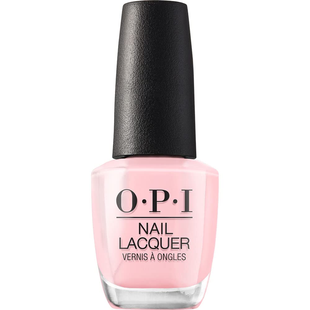 OPI Nail Lacquer Nail Polish | Sheer Light Nude Pink Crème Chip Resistant Nail Polish | Vegan, Fast Drying, Streak Free