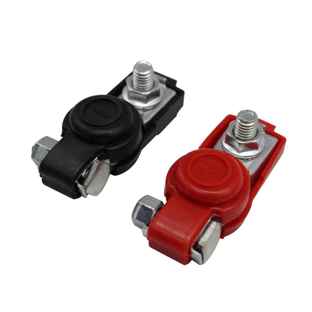 BAGGRA Car Battery Terminal Clamp Clip Connector Adjustable Positive Negative