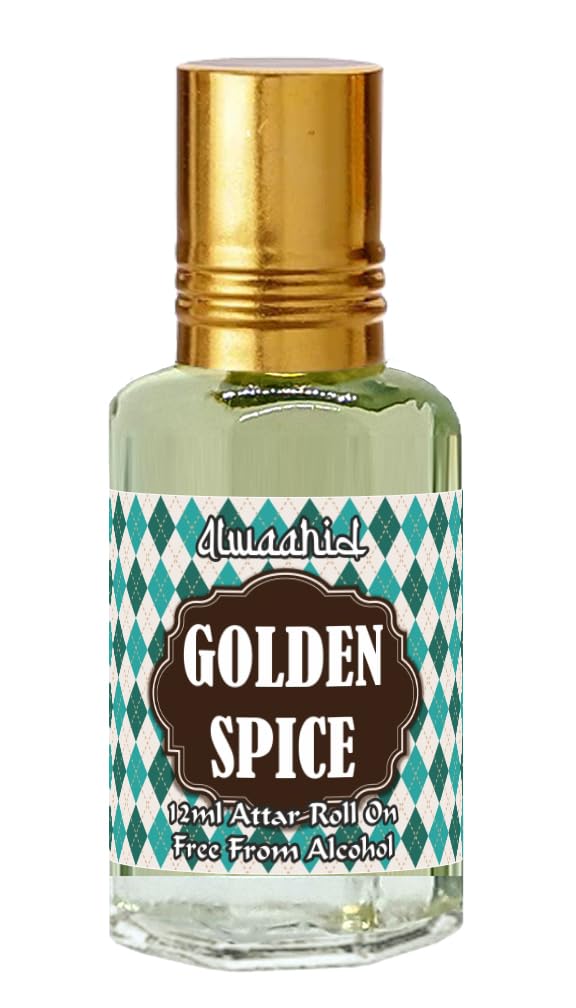 GOLDEN SPICE BY ALWAAHID | LONG LASTING FRAGRANCE | 12 ML ROLL ON ATTAR