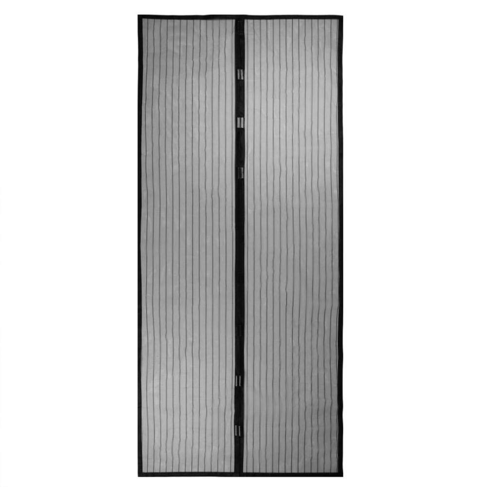 Huiiv Magnetic Screens with Mesh Curtains, Anti-Mosquito Door Nets, Door and Window Patio Screens, Magic Door Mesh Curtains To Prevent Mosquitoes-Black