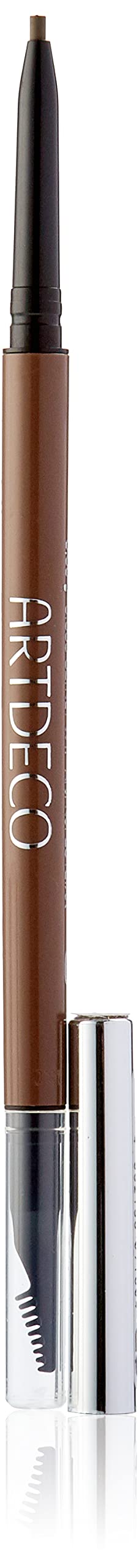 ARTDECOUltra Fine Brow Liner - Ash Brown - Thin Twist-Out Tip Creates Ultra-Fine Lines - Integrated Grooming Brush - Smudge-Proof & Waterproof - Eyebrow Pencil - Eye Makeup - Vegan - 0.03 Oz