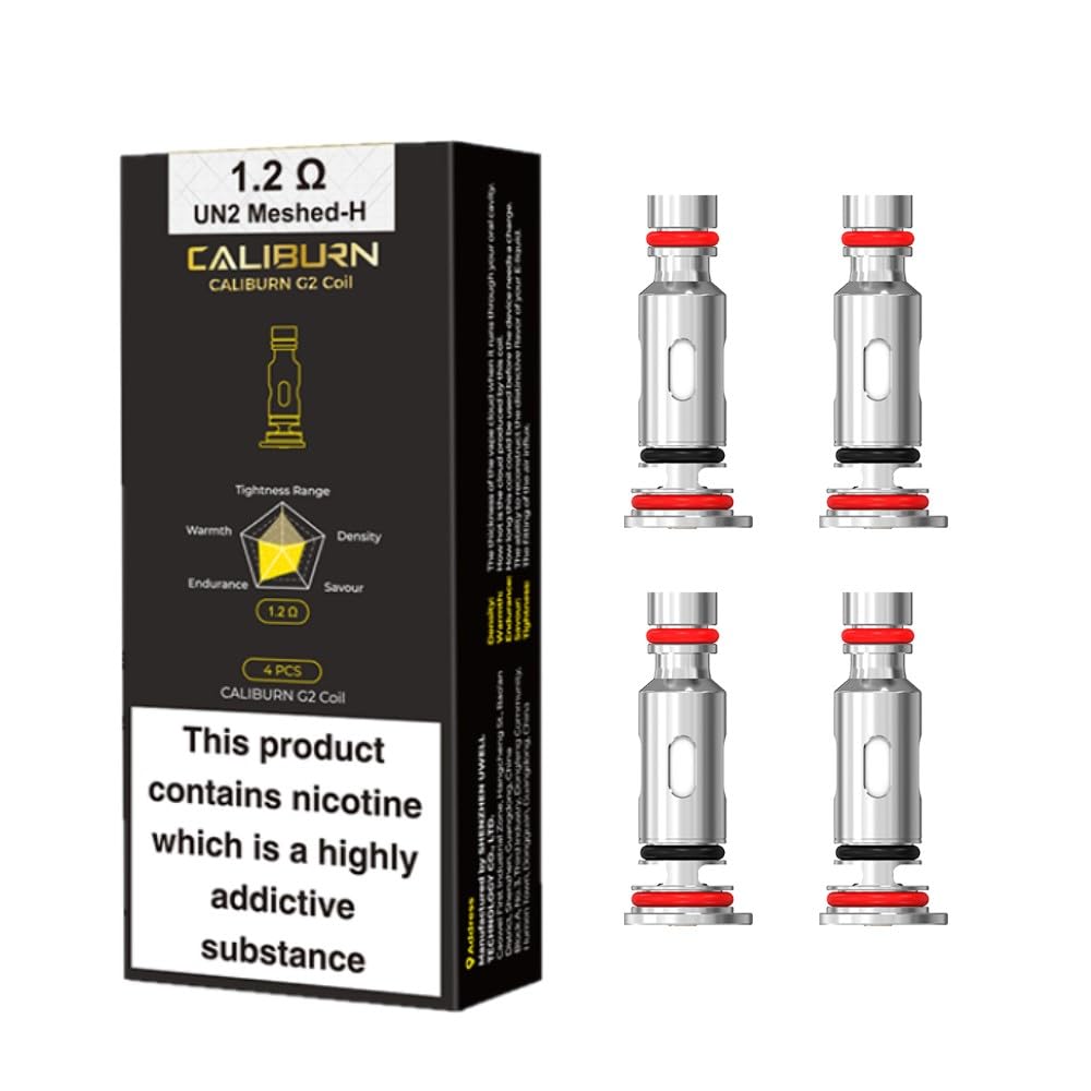 UWELL Caliburn G Coils 1.2Ω for Caliburn GZ2, G, G2, GK2, X, KOKO, Tenet, Ironfist L Vape, Caliburn Replacement Coils No Nicotine (4PCS)