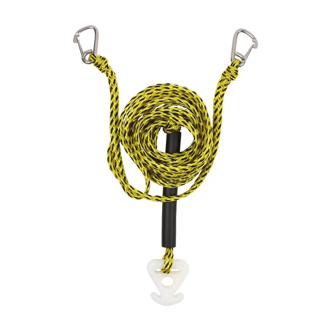 Ibbetson 16FT Boat Duty Tow Harness,Water Ski Waterboard Watersport Tow Rope for Tube Towing 4 Rides