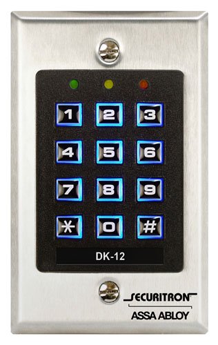 SecuritronSingle Gang Digital Keypad System with Illuminated Keys, 99 User Code Capability