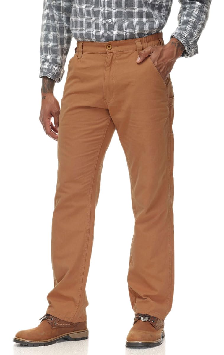 Soojun Men's Relaxed Fit Elastic Insert Utility Work Pant