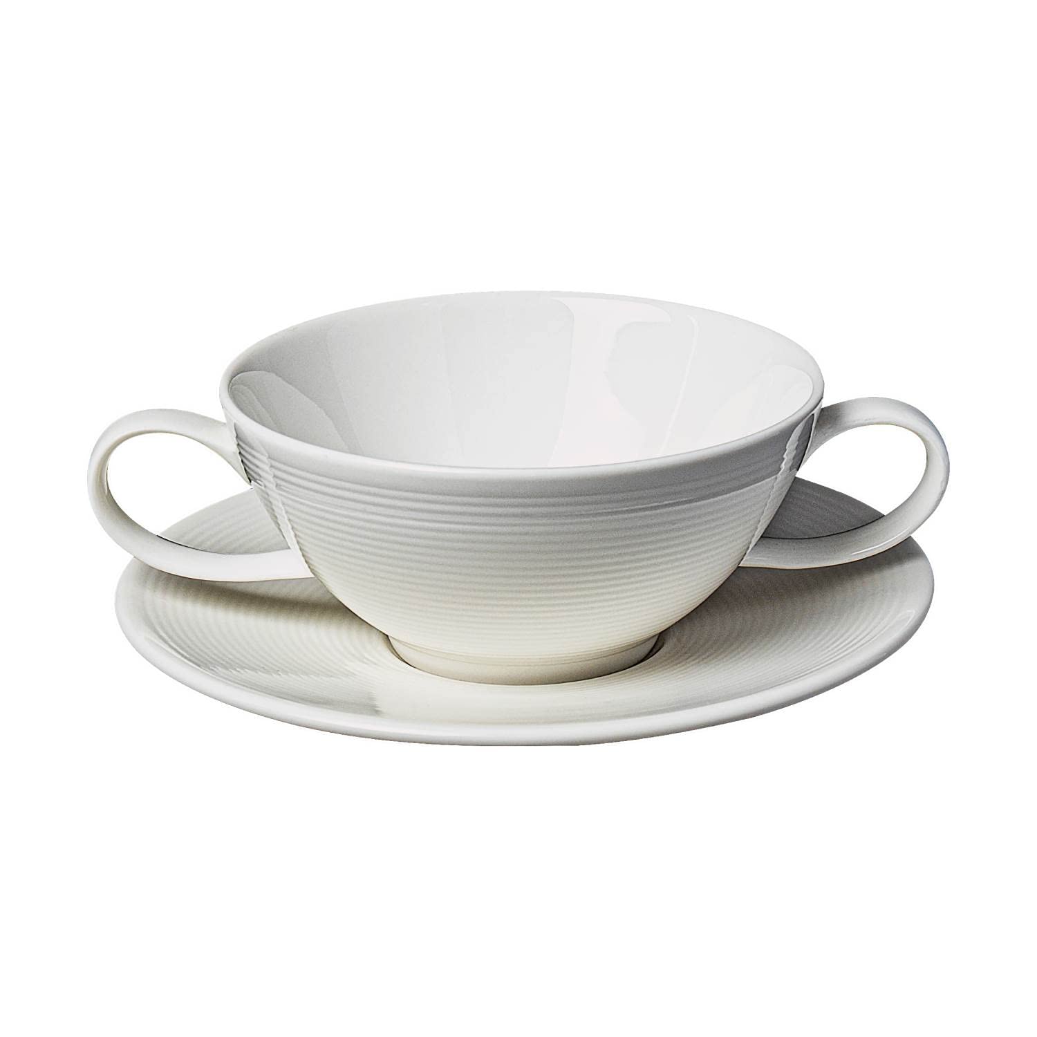 BARALEE WISH WHITE SOUP CUP HANDLED 280 CC (9 1/2 OZ)