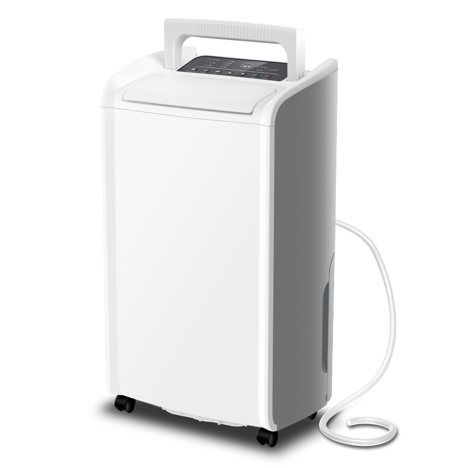 AIRPLUS4,500 Sq.Ft 70 Pint Dehumidifier for Basements-with Drain Hose,Efficient/Energy Dehumidifier for home -with Dual Protection and 4 Smart Modes/24H Timer/Defrost/for Large room