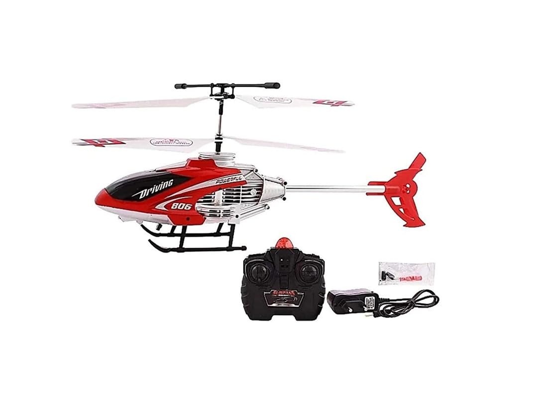 Eco Toyz Velocity Helicopter Remote Control Flying with 6 Month Warranty | Unbreakable Blades | Chargeable | Best Toy for Kids Super Design High Speed - (Multicolor) Model_RC0018