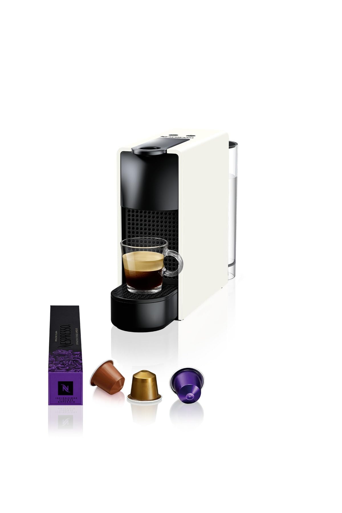 NespressoEssenza Mini Coffee Machine White, C30-EU2-WH-NE1 Without Sleeves