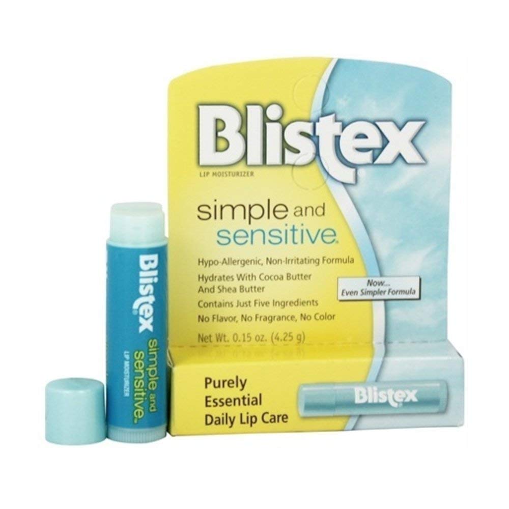 Blistex sencilla y Sensible Lip Moisturizer 0,15 oz (Pack of 1)