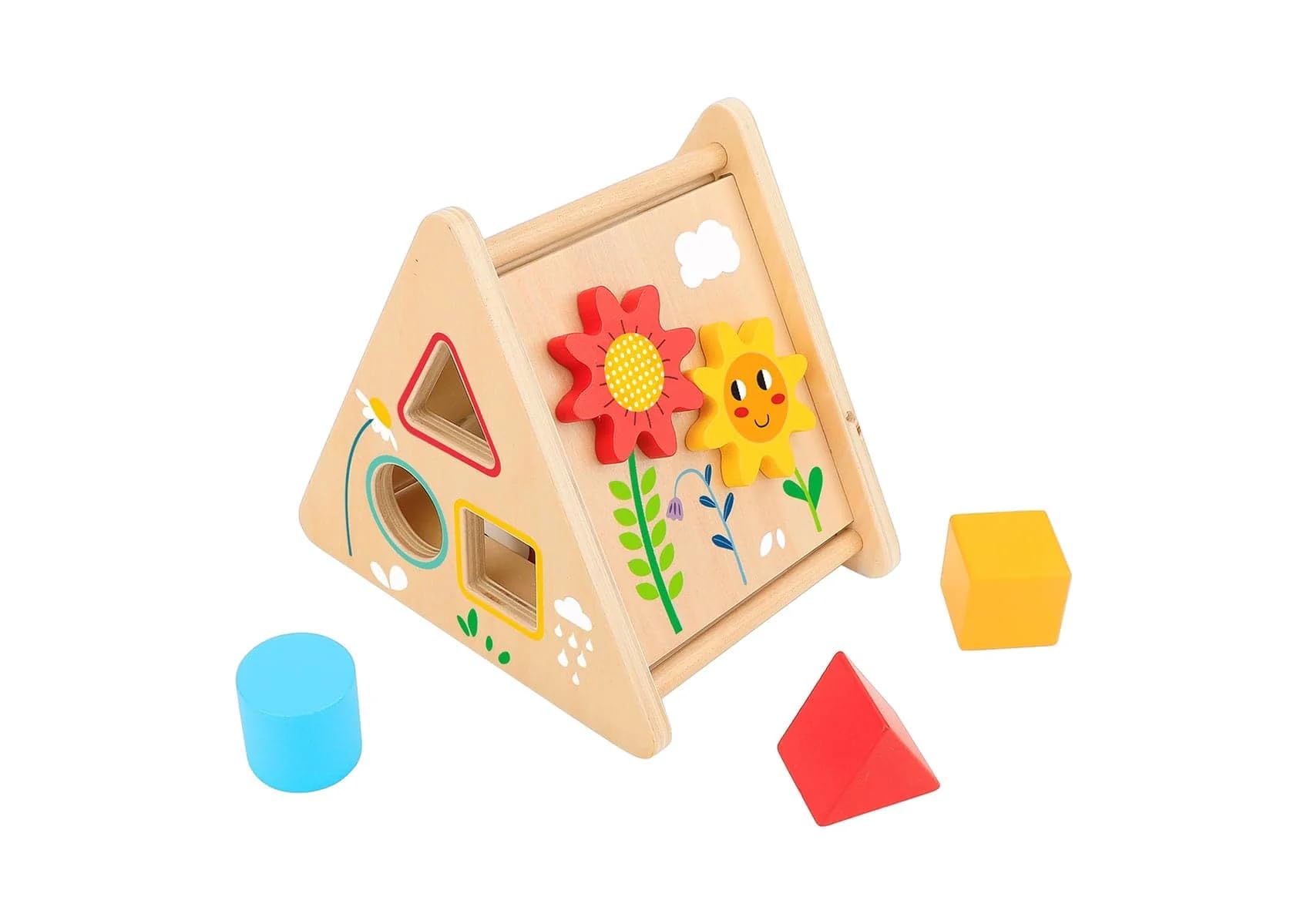 Tooky ToyWooden Activity Triangle, 4 pcs