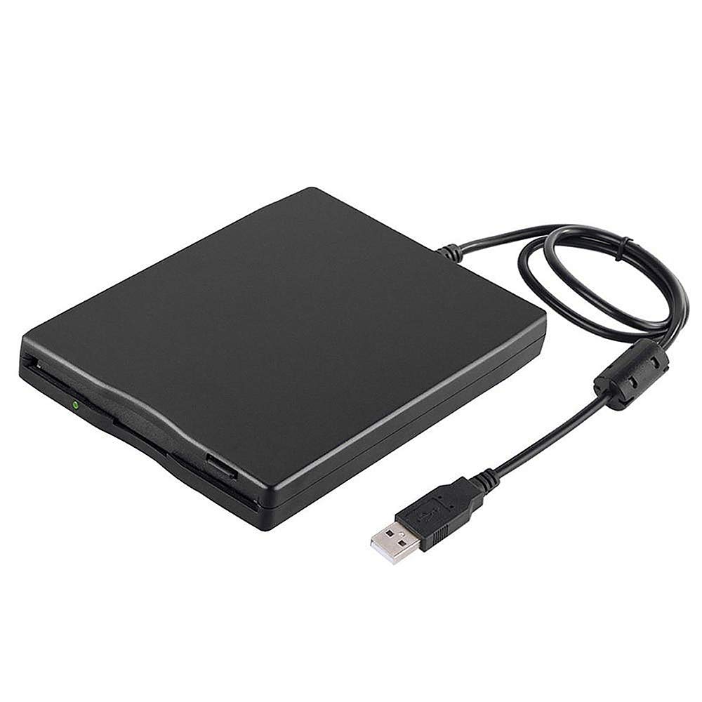 Eacam USB External Floppy Disk Drive Portable 3.5 inch Floppy Disk Drive USB Interface Plug and Play Low Noise for PC Laptop Black