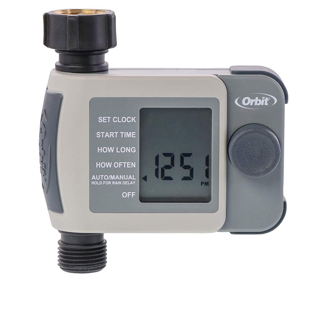 Orbit 24620 1-Outlet Hose Faucet Timer, Gray