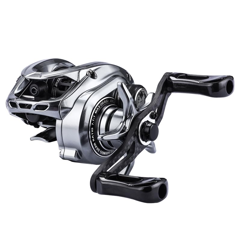 Bearking Zeus-BFS Baitcasting Fishing Reel 4.76oz Ultralight Carbon Reels TBS Brake System Baitcaster