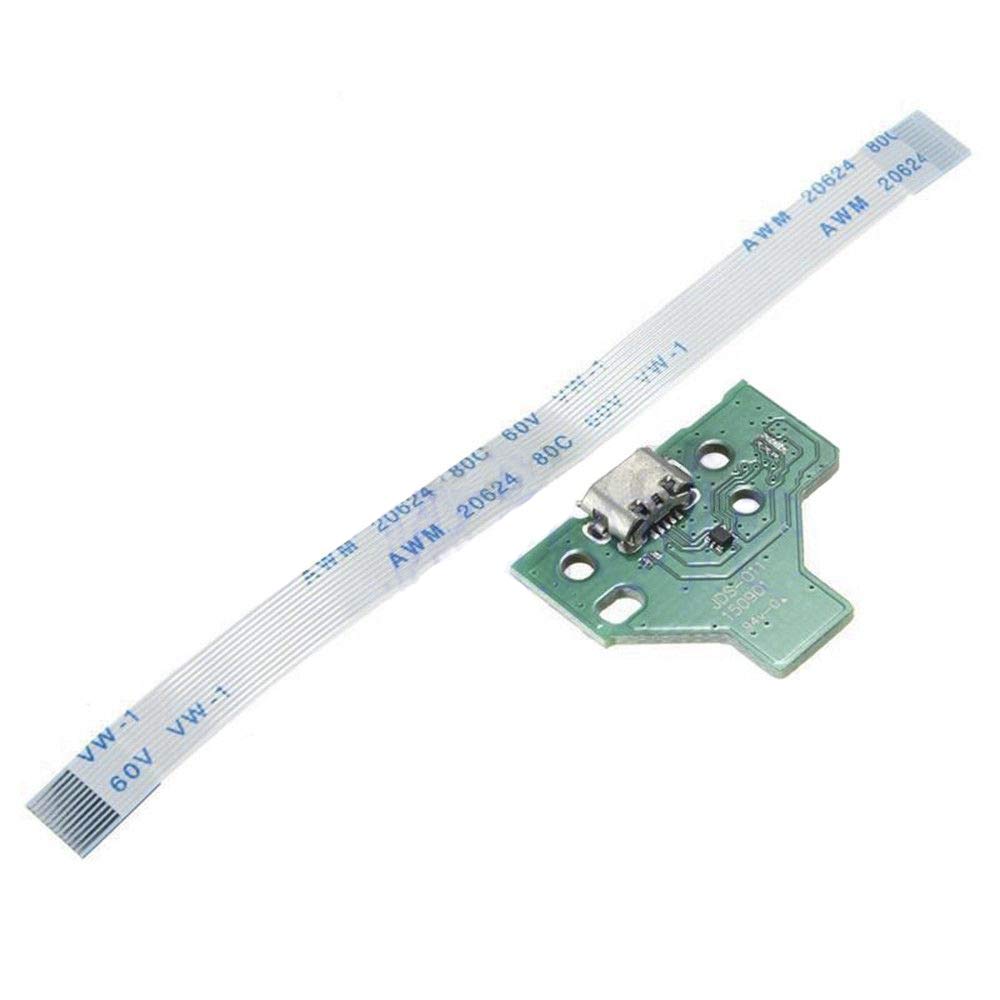 Micro USB Charging Socket Port Circuit Board 12 Pin Power Flex Ribbon Cable for JDS-011 Sony Playstation PS4 Controller DualShock 4