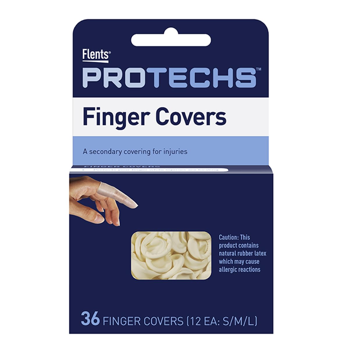 Flents First Aid Finger Cots, Protects Finger While Healing From Injury, 36 Count