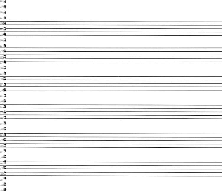 Passantino Music Papers: No. 76, 6 Staves (Extra Wide): Passantino Manuscript Paper (Passantino Manuscript Papers)