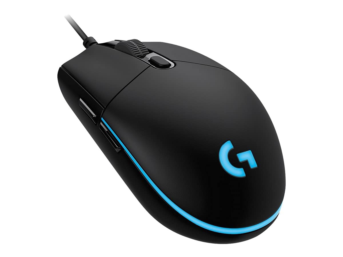 Logitech GPro Wired Gamingmouse, Hero 25K Sensor, 25,600 Dpi, RGB, Ultra Lightweight, 6 ProgRAMmable Buttons, On-Board Memory, Built For Esports, Pc/Mac - Black