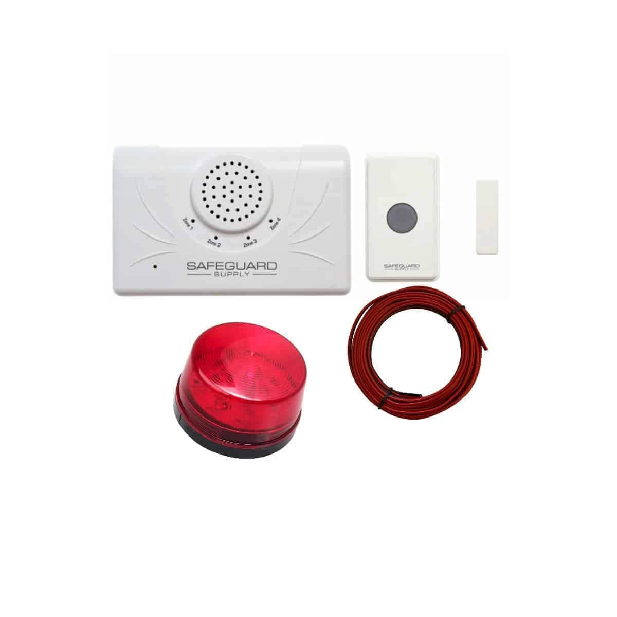 Safeguard Supply Warehouse Doorbell WDK ERA STROBE- Commercial Wireless Doorbell System with Flashing Strobe Light for Noisy & Hearing Impaired Environments - Manufacturing