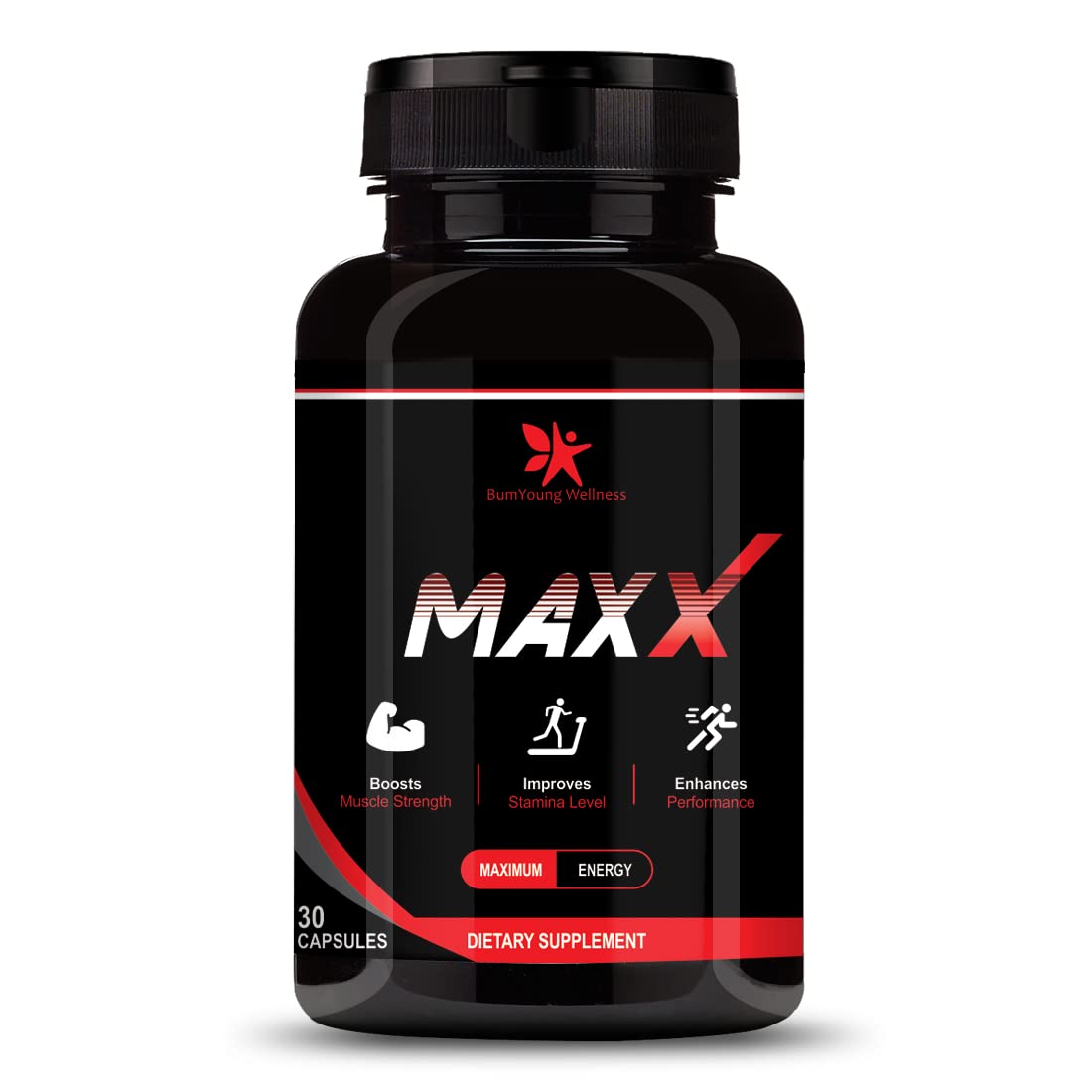 BumYoung Wellness Max 30 Capsules For Boost Stamina, Improve Muscle Strength For Men's Health Natural Supplement