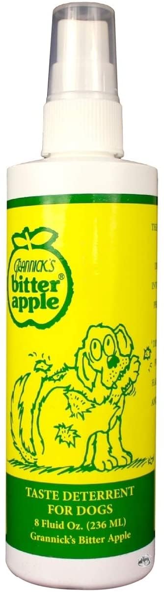 Grannick'sBitter Apple Taste Deterrent Spray Bottle for Dogs, 8 Ounces, Single