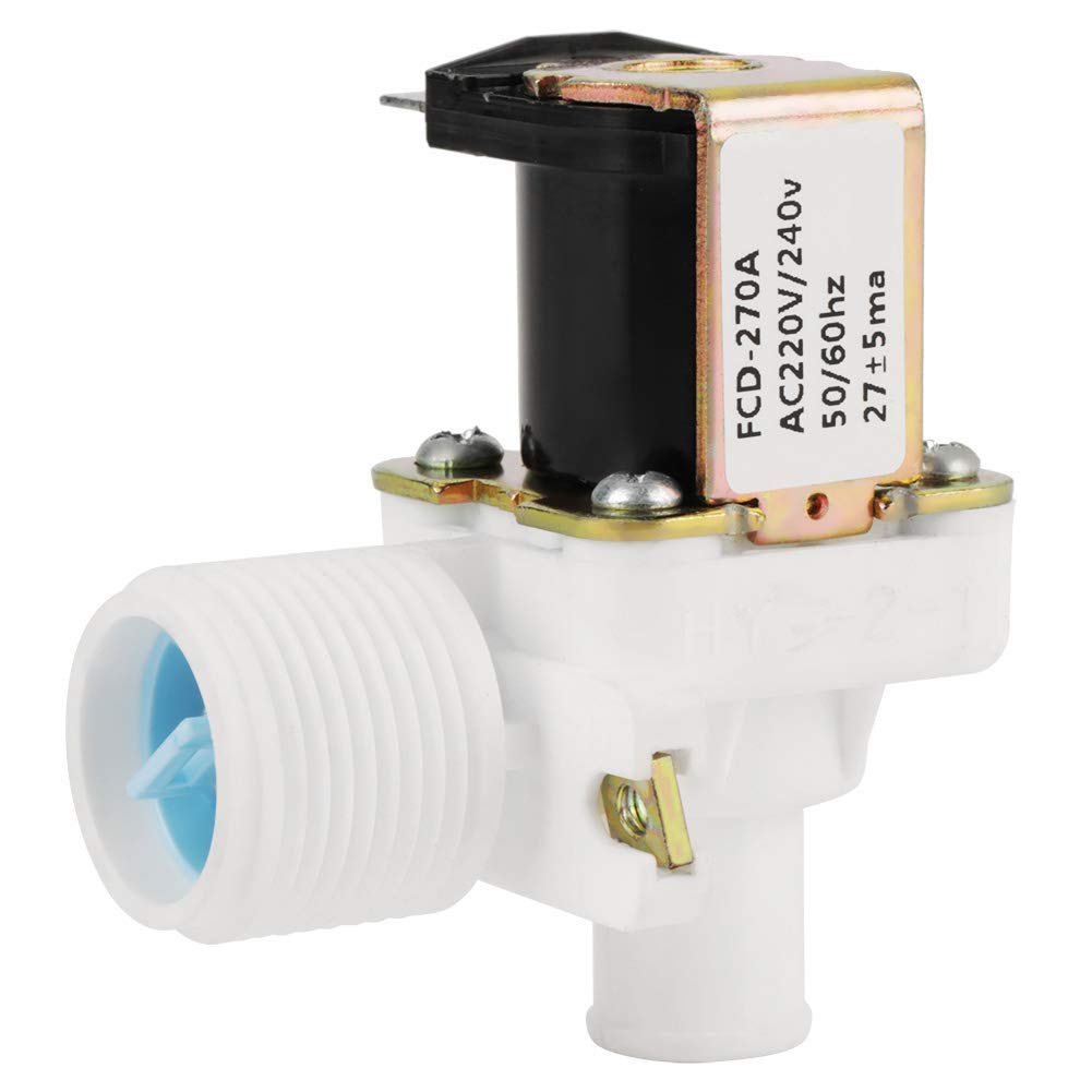 Hilitand FCD-270A Water Inlet Valve, BSPP 3/4" Electric Solenoid Valve for Washing Machine AC 220V/240V 50Hz/60Hz