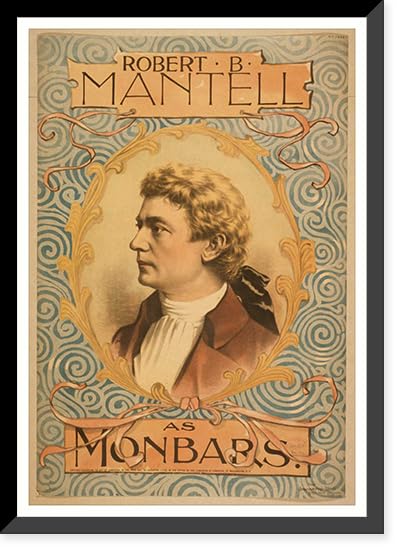 Historic Framed Print, Robert B. Mantell as Monbars - 2, 17-7/8" x 21-7/8"