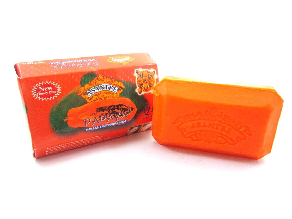 ASANTEE Papaya & Honey Soap + Q10 Skin Whitening 3 x 125g