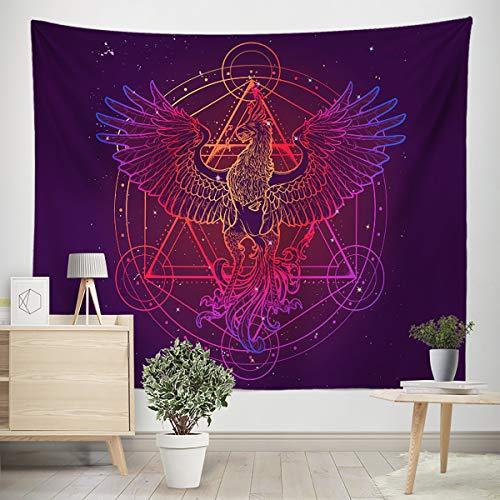 Phoenix Tapestry Magic Array Alchemy Constellation Tapestry Decor Wall Hangings Large Tapestry for Bedroom Living Room Dorm Man Cave(80x60 Inch)