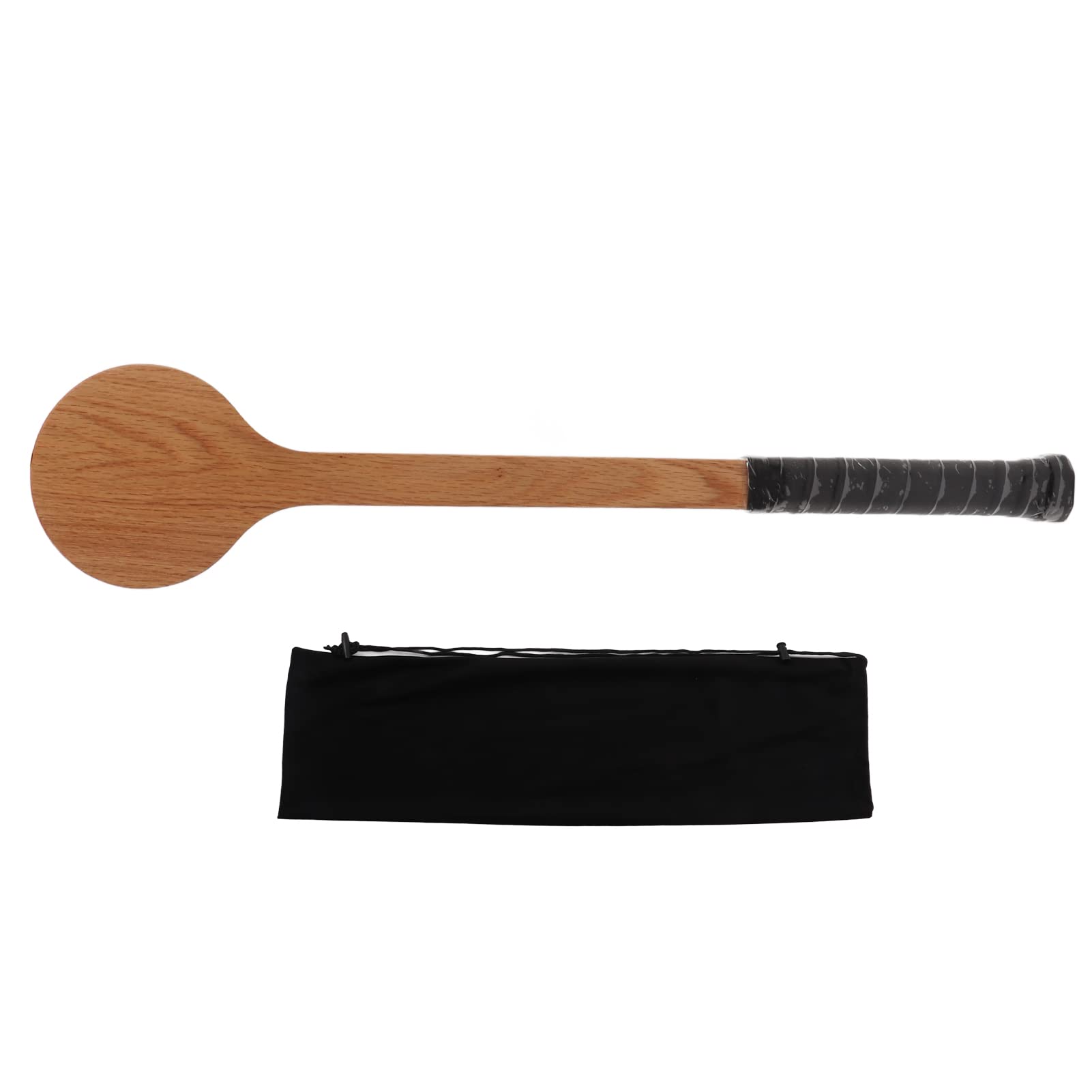 SPYMINNPOO Tennis Pointer, Wooden Spoon Tennis Training Aid Wooden Tennis Spoon Sweet Spot Trainer with Storage Bag