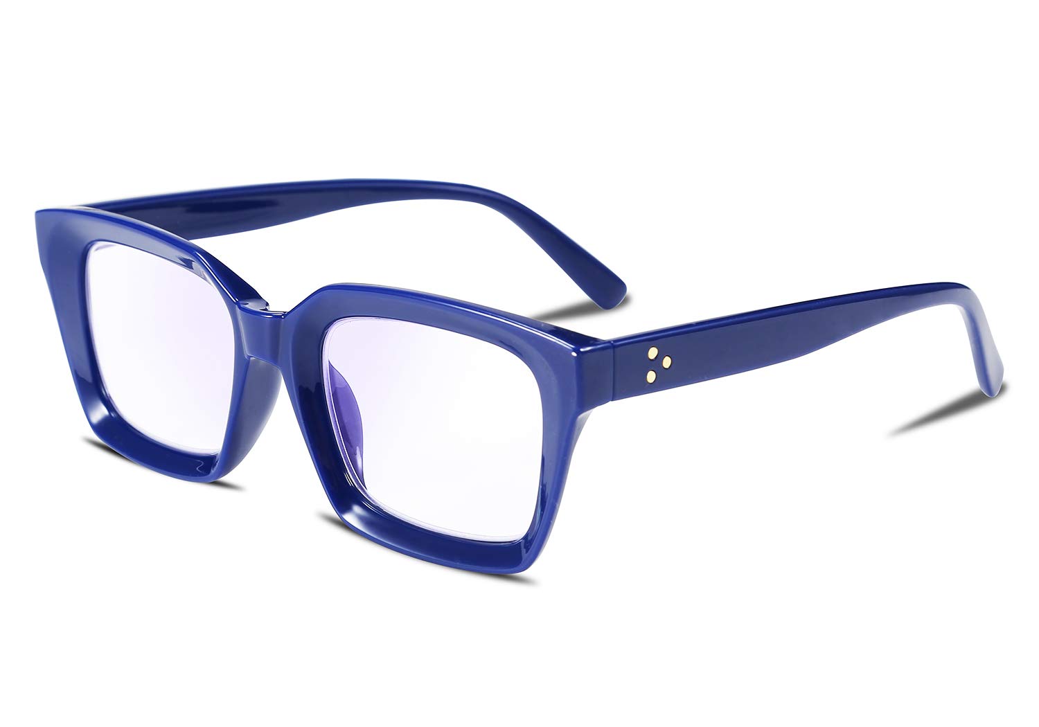 FEISEDY Retro Square Blue Light Blocking Reading Glasses Anti Glare Digital Eyestrain Reader B2479