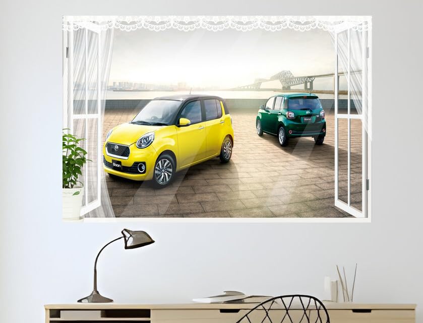 JVERF - JZZB13099 Daihatsu Boon| Self-Adhesive Open Window Wall Sticker