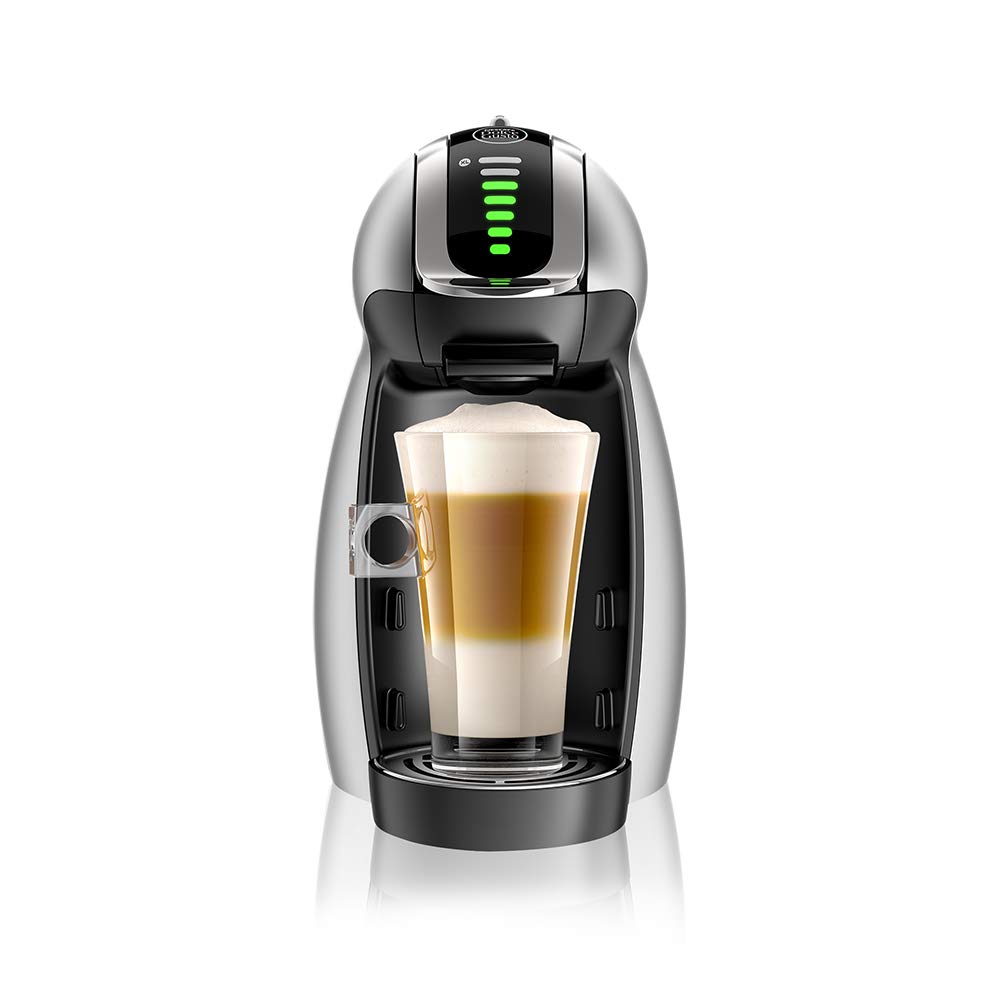 Nescafe Dolce Gusto by De'Longhi GENIO 2 Automatic Capsule Coffee Machine with Compact, Powerful up to 15 Bar Pressure, Cappuccino, Grande, Tea, Hot Chocolate & Espresso Coffee Maker EDG465.T Titanium