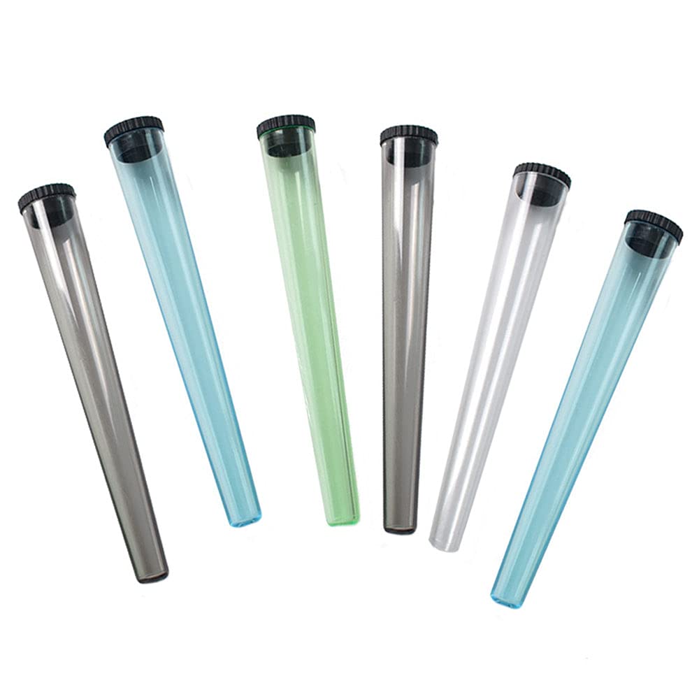 6 Pieces 115 mm Portable Doob Tube Smoking Cone Holder Rolling Cig Joint Tube for Roll-Up Cigarettes and Joints or Sealing Container Pill Case Random Color (115 mm - 6 pack)