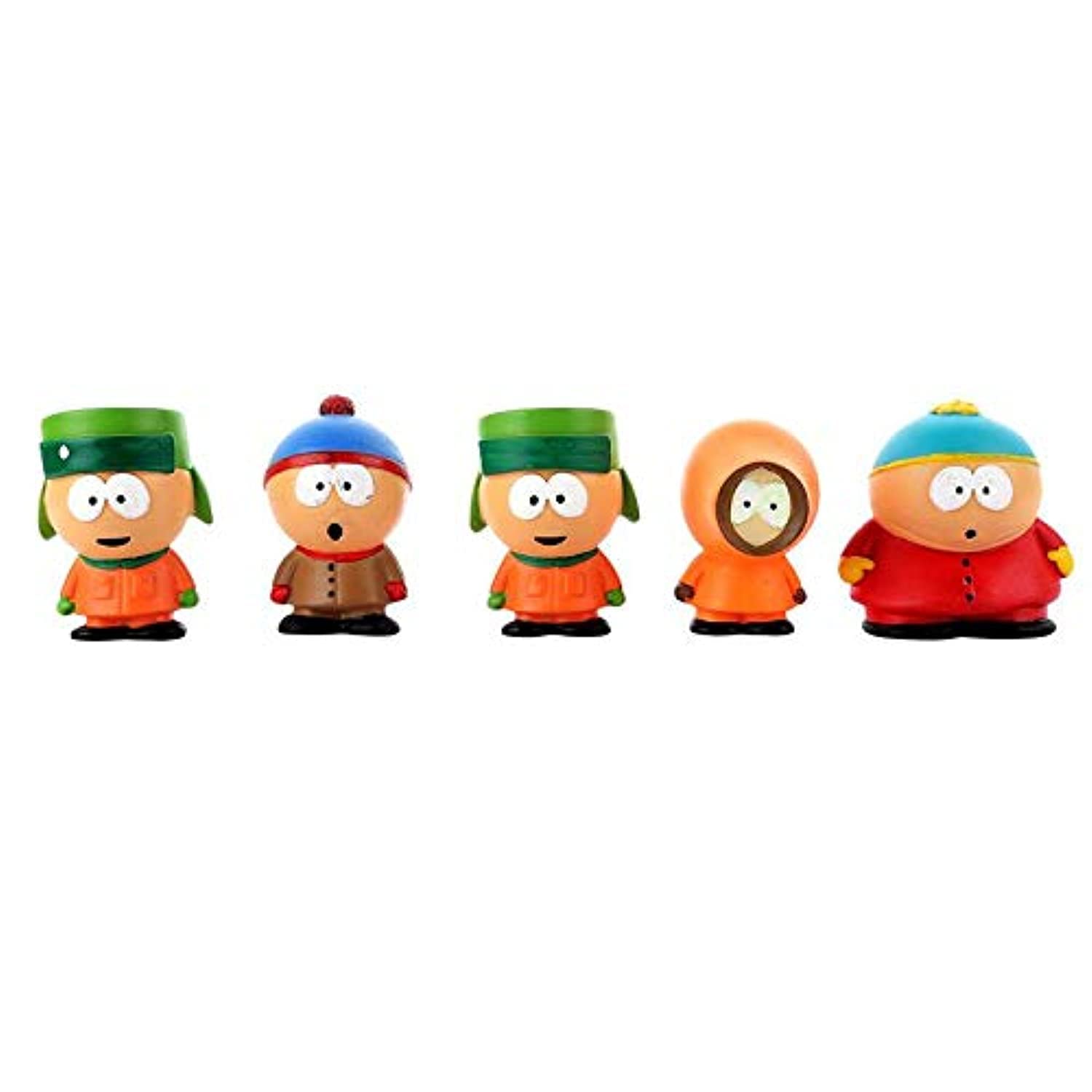 Wowheads South Park Set 5 Standing Polystone Natural Color Figurines (Size 2 x 2 x 3 inch)