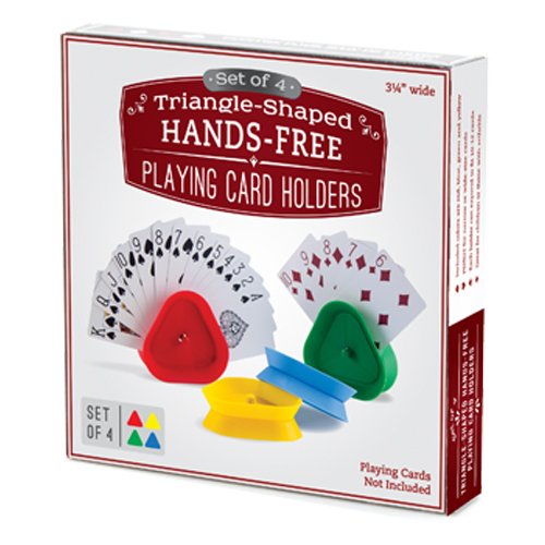 Triangle Hands-Free Playing Card Holders - Set of 4! by Brybelly